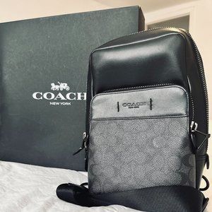 Coach Gotham Sling Pack 13 In Signature Canvas